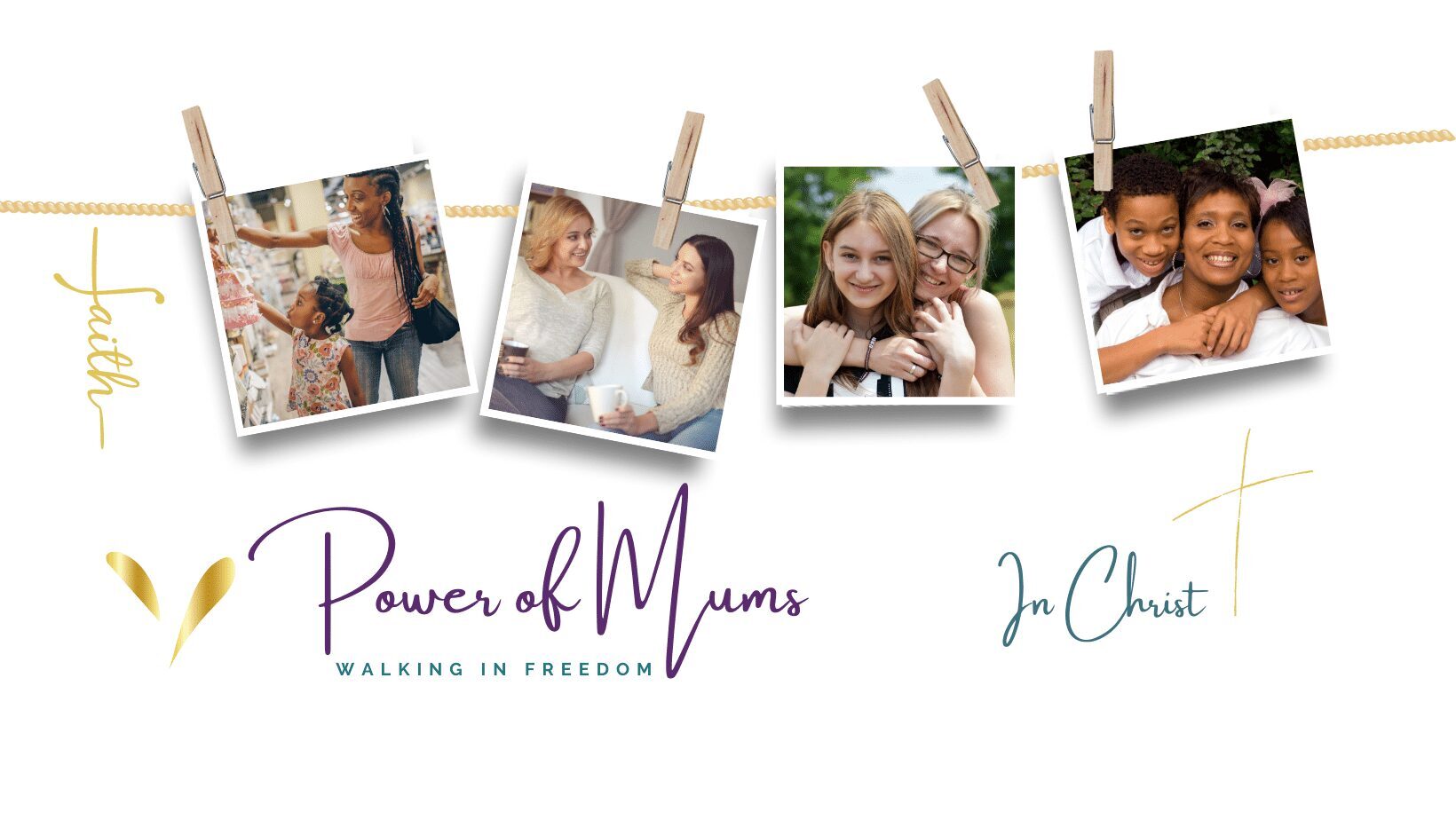 In Christ Power of mums (moms) blog header